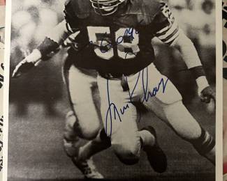 Autographed Miami Dolphins player Kim Bokamper