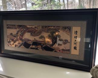 Hand stitched Chinese Art Silk Textile