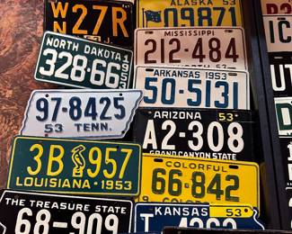 1953 Wheaties Cereal Bicycle License Plates 