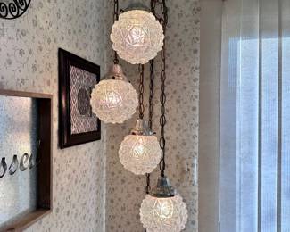 4 Light Hanging Swag Lamp