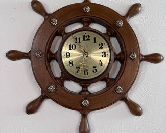 Ships Wheel Clock