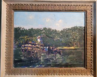 Original oil painting, circa 1950's