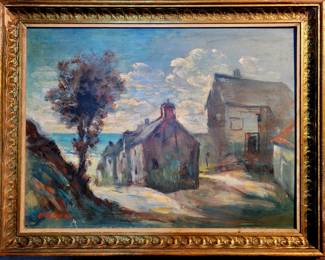 Original oil painting, circa 1930's...signed Brock