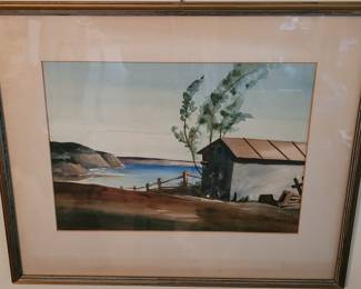 Original watercolor by Grant Tigner, noted listed artist 1921-1997