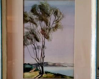 Original watercolor by Grant Tigner, noted listed artist. 1921-1997