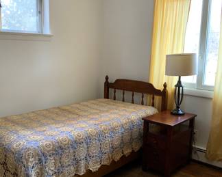 Tin bed/brand new mattress in original packaging. 