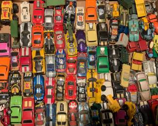 Mixture of Matchbox, Hot Wheels, Red Line Hot Wheels, Corgi, Ertl and Tootsie cars. Selling individually.