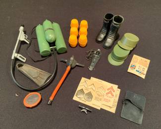 Authentic 1964 GI Joe accessories. Selling as a lot.