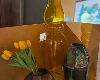 NEW AND VINTAGE VASES COLOR CUT