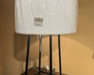 BRONZE LAMP WITH SHADE