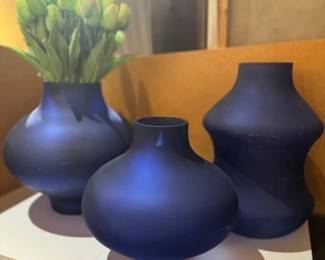 BLUE VASES NEW