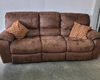 Even more beautiful in person, Recliner Couch. 2nd matching recliner couch also available