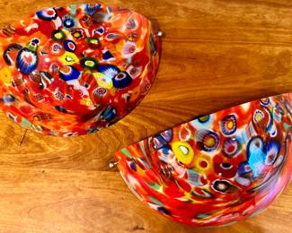 Lugar Seco Solamente Artglass sconces.  