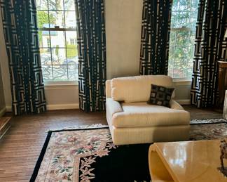 Custom Decorator Drapery panels, lined.