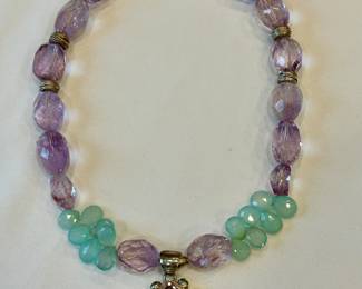Patricia Barta sterling silver and semi-precious stone necklace