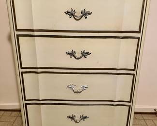 4 drawer tall vintage dresser