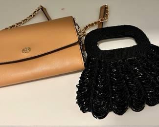 Tory Burch cross body bag & beaded handbag
