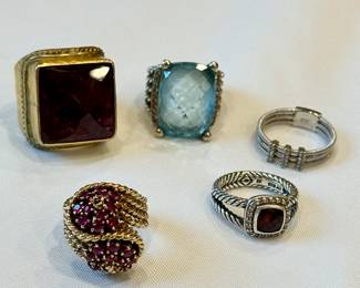 Cocktail rings, including David Yurman