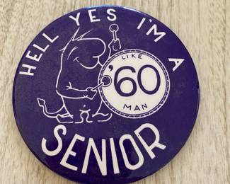 K-State Seniors Large Button 1960