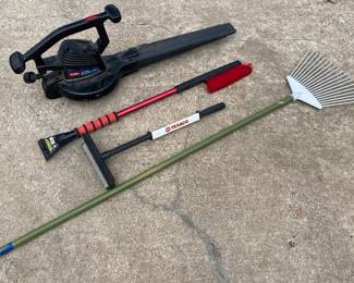 Toro Super Blower Vac ; Vintage Texaco Squeegee; Retro Shag Carpet Rake / Comb