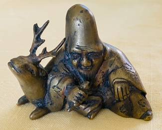 Brass Japanese Satsuma Figurine