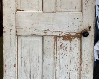 Antique Door (78”x30”) has knob & hardware