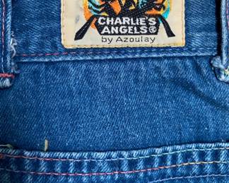 Vintage Charlie’s Angels Ladies Blue Jeans by Azoulay Rare Denim 24” Waist, 28” Inseam / VTG Clothing