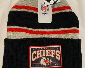 NWT Brand New Chiefs NFL Knit Stocking Beanie Cap (One Size Fits All) Est. 1960