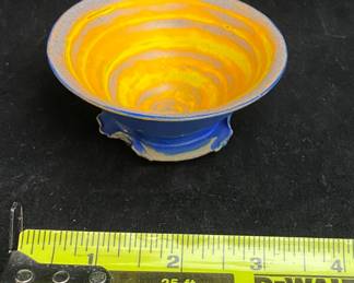 Small Artist Signed Pottery Bowl