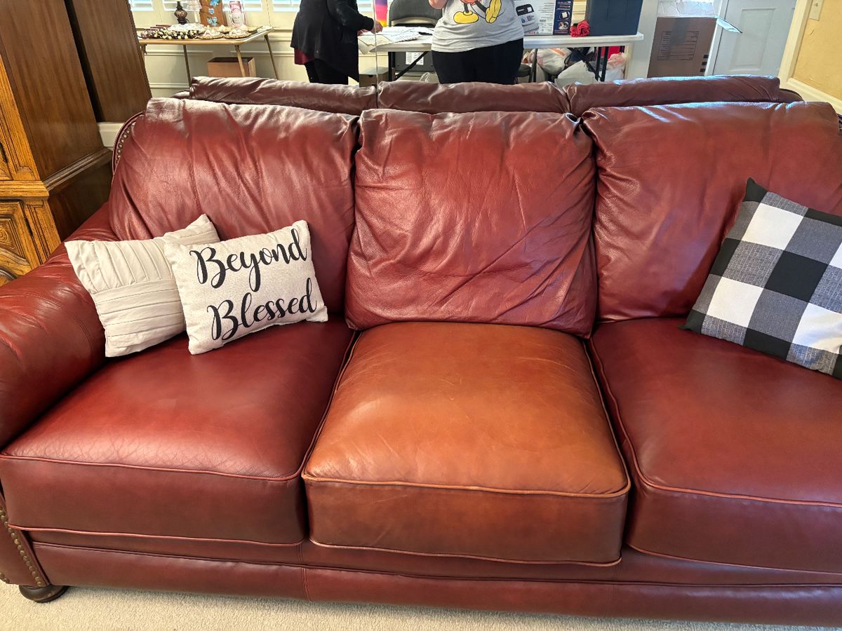 Leather couch