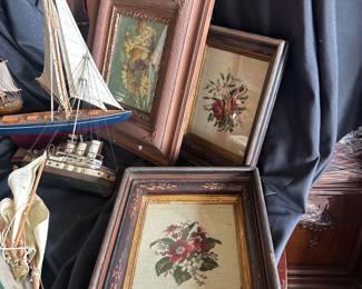 vintage ships and artwork