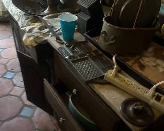 various items in kitchen area of house