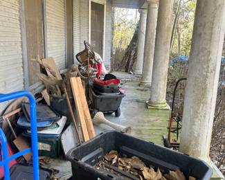 view of items on front porch