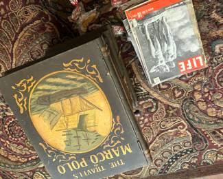 Marco Polo book and life magazines