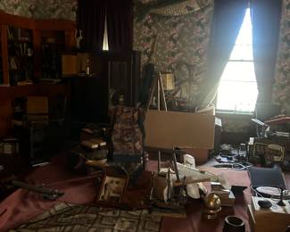 upstairs library over view of items