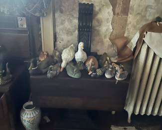 table full of ceramics