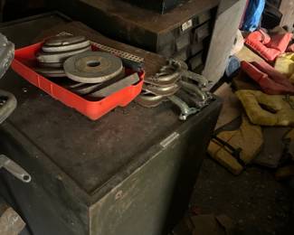 old tools in outside storage