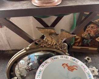 group shot, Asian urn, mirror , domes and table