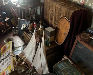 corner of library room