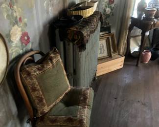 items along wall in one of the two dozen rooms