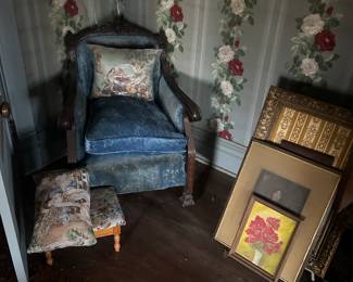 artwork, chairs and other items to be sold