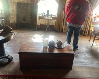 cedar chest and dozens of items in downstairs parlor (photographer not for sale lol)