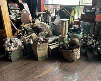 hundreds of pcs of various antique items group shot