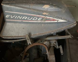 vintage Evinrude motor, has not been tested