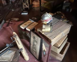 hundreds of items in floor of library