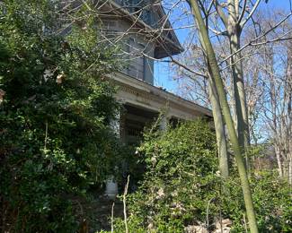 west view of second floor from street and side yard