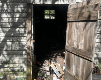 entrance to outside storage building