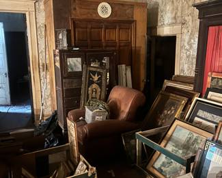 room full of artwork