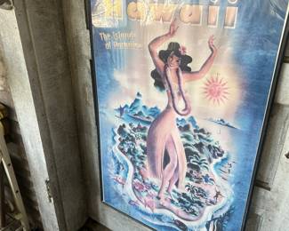 vintage Hawaii tourism promotion poster