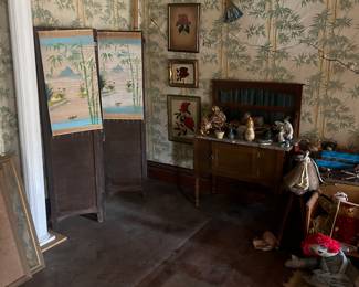 misc items in one of the bedrooms